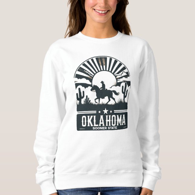 Sweatshirt État d'Oklahoma Sooner (Devant)