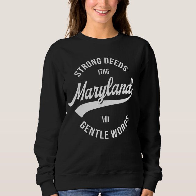 Sweatshirt État du Maryland 1 (Devant)