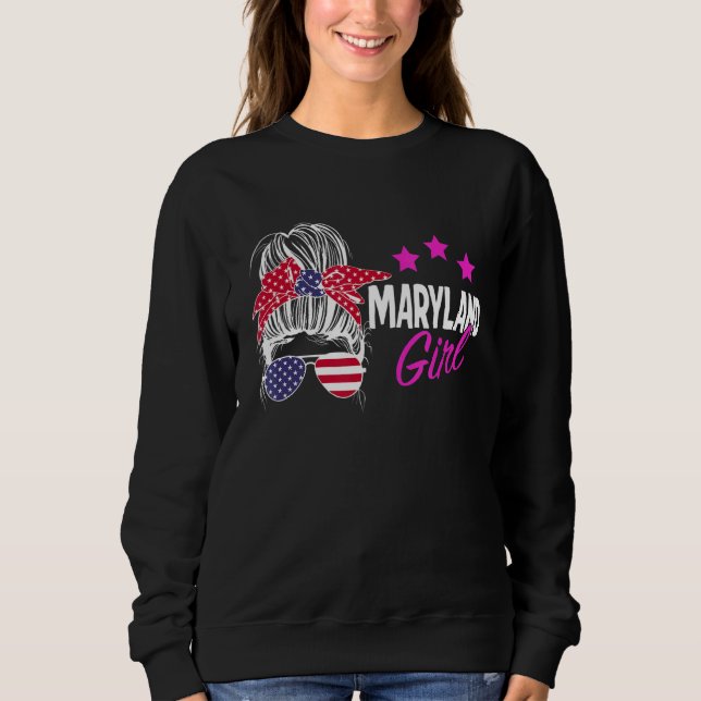 Sweatshirt État du Maryland 3 (Devant)