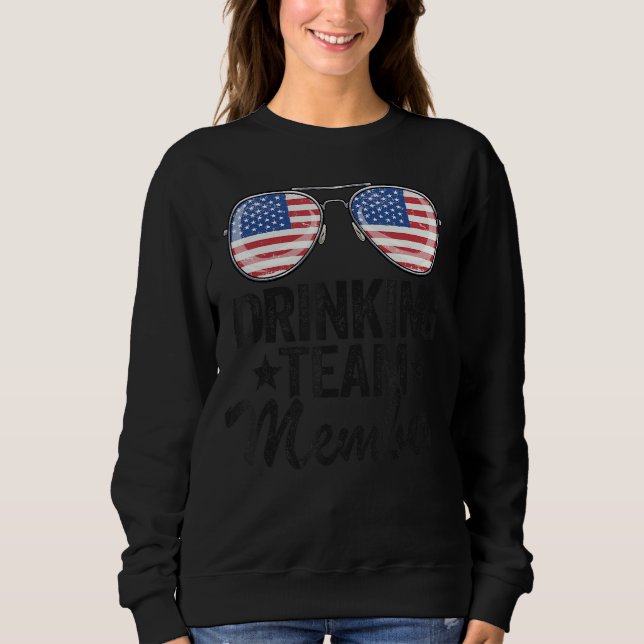 Sweatshirt Etats-Unis Membre de l'équipe de boisson American  (Devant)