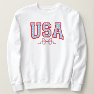 Sweatshirt États-Unis remplis d'étoiles   Université Coquette