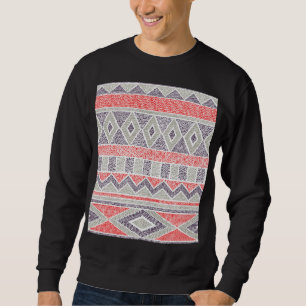 Sweatshirt Ethnic Striped Tribal : Vintage artisanal
