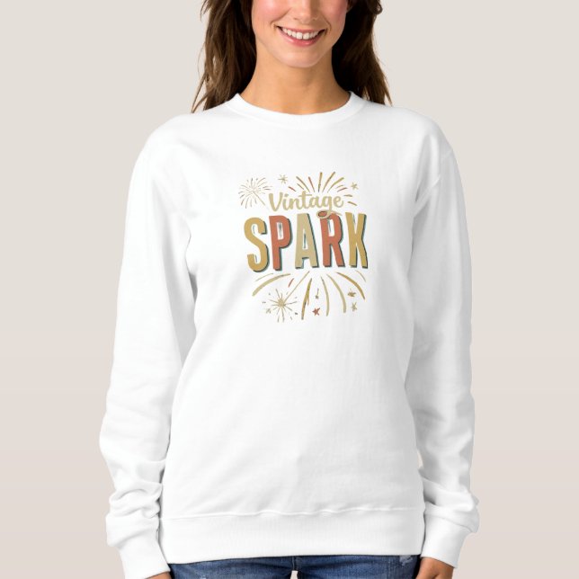 Sweatshirt Étincelle vintage (Devant)