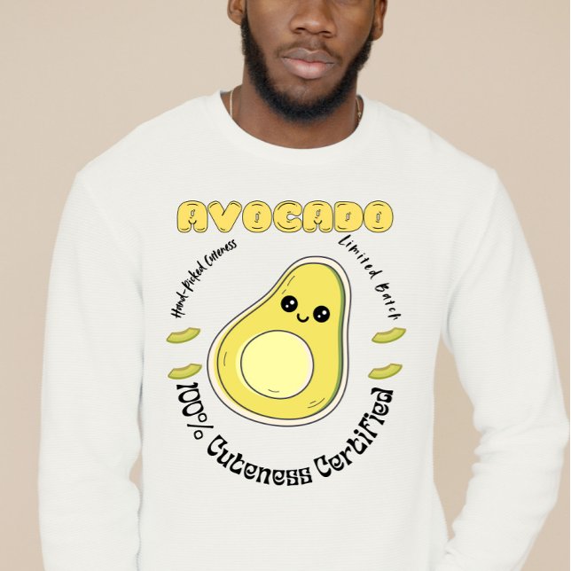 Sweatshirt Étiquette de fruit d'avocat sélectionné à la main  (Créateur téléchargé)