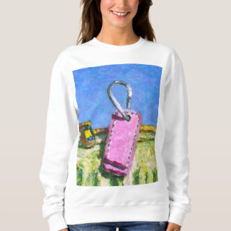 Sweatshirt Étiquette rose