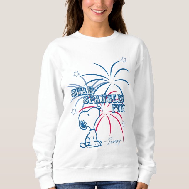 Sweatshirt Étoile Snoopy Fun Spangé (Devant)