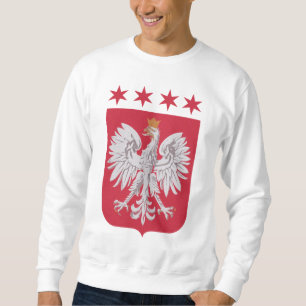 Sweatshirt Étoiles polonaises de drapeau de Chicago de crêt