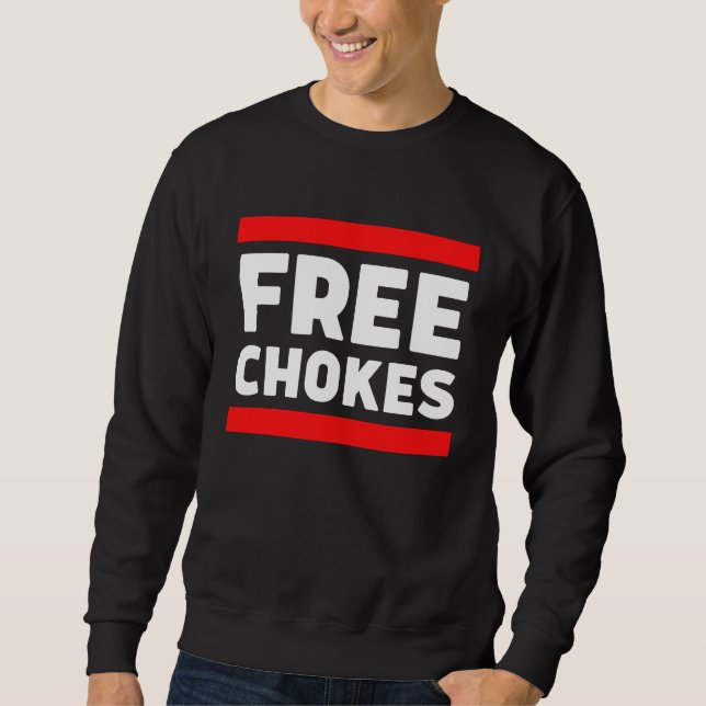 Sweatshirt Étranglements Gratuits Combattant de MMA Jiu Jitsu (Devant)