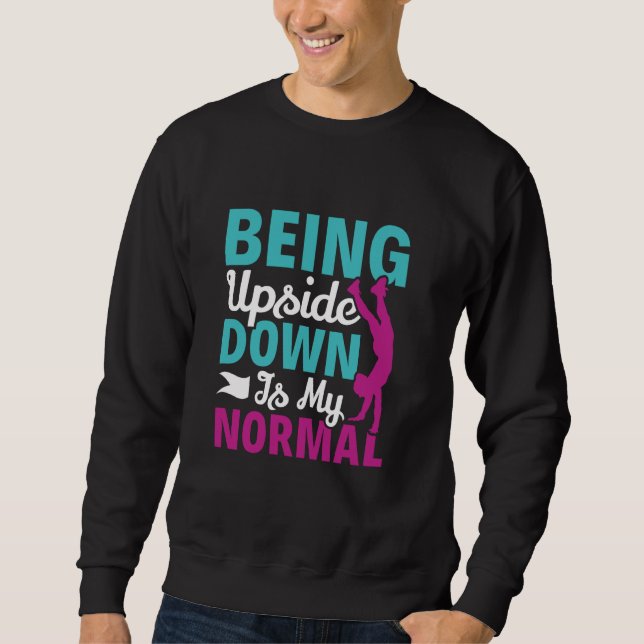 Sweatshirt Être à l'envers est mon entraînement normal Calist (Devant)