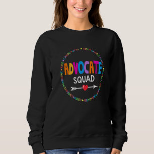Sweatshirt Être Gentil Inclure Autism Advocate Squad Spad Ens