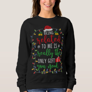 Sweatshirt Être Lié À Moi - Drôle Match de famille de Noël