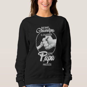 Sweatshirt Être Mens Grand-Père Est Un Honneur Être Papa Est