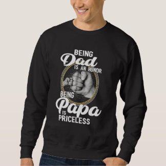 Sweatshirt Être Papa Est Un Honneur Être Papa Est Un Vain Ine