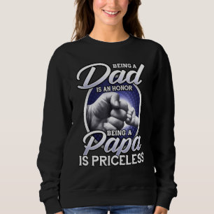 Sweatshirt Être Un Père Un Honneur Être Un Papa Est Une Gras