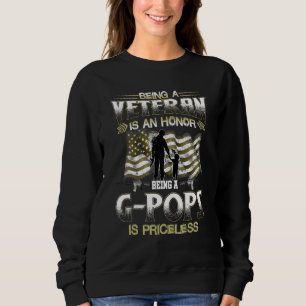 Sweatshirt Être un vétéran est un honneur être un G pops est