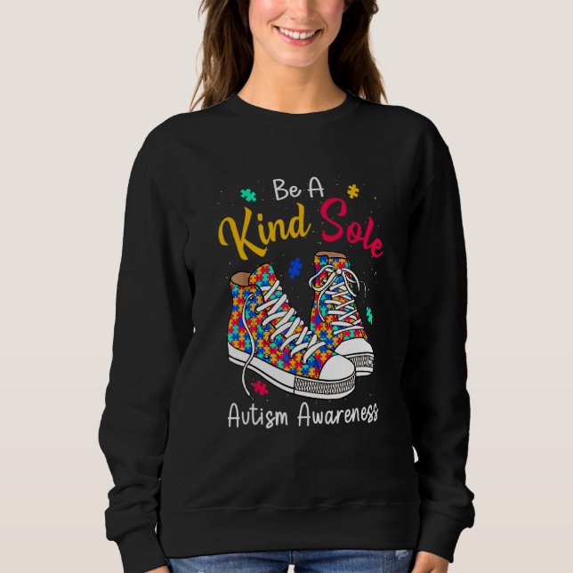 Sweatshirt Être Une Sensibilisation sur l'autisme À K Ind Sol (Devant)
