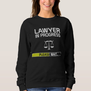 Sweatshirt Étudiant drôle en cours d'école de droit d'avocat