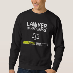 Sweatshirt Étudiant drôle en cours d'école de droit d'avocat
