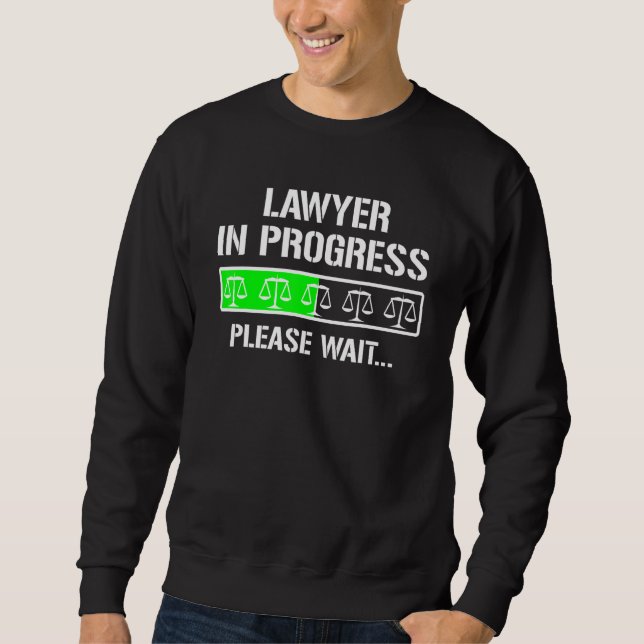 Sweatshirt Étudiant en droit avocat en devenir (Devant)