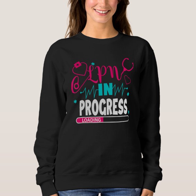 Sweatshirt Étudiant en école d'infirmière LPN en cours Future (Devant)