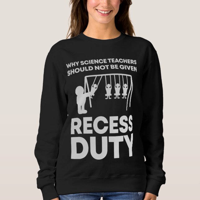 Sweatshirt Étudiant en physique I Professeur de science drôle (Devant)