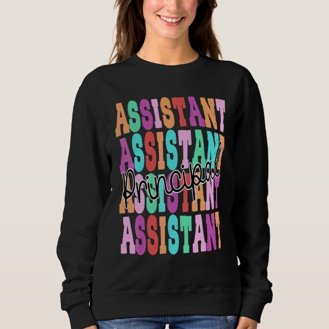 Sweatshirt Étudiante principale adjointe Éducatrice Cute W (Devant)