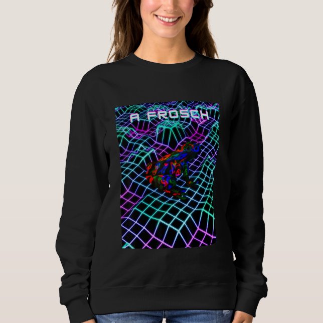 Sweatshirt Étudiants Cashper A Frog Vaporwave Merci esthétiqu (Devant)