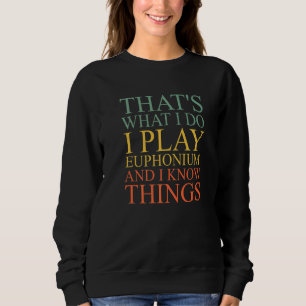 Sweatshirt Euphonium Brass Instrument Retro