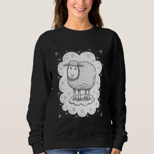 Sweatshirt Évasion Fantaisiste Rêveuse Moutons Étoiles Magie