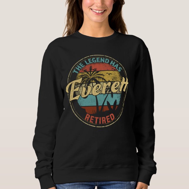 Sweatshirt Everett Legend A Retraité Une Retraite Personnalis (Devant)