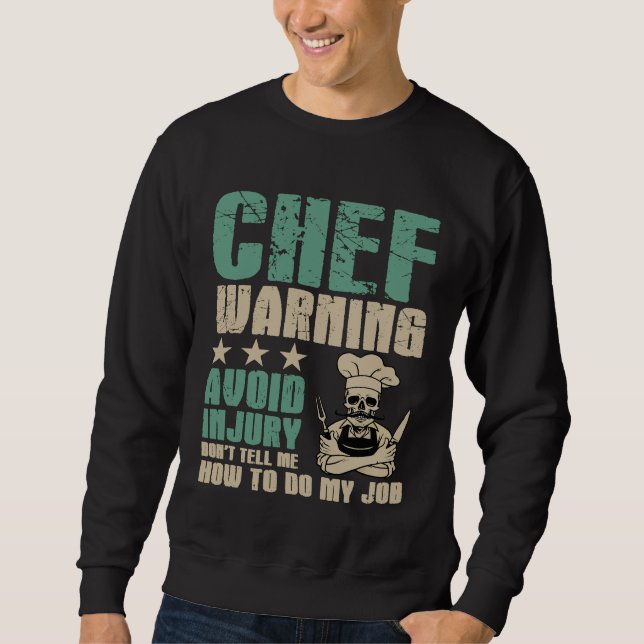 Sweatshirt Évitez les blessures Ne me dites pas comment faire (Devant)