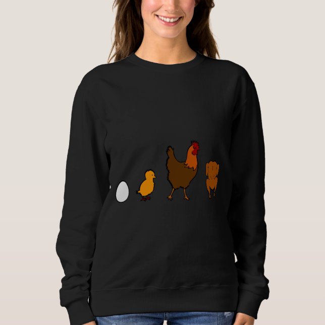 Sweatshirt Evolution Chicken   (Devant)