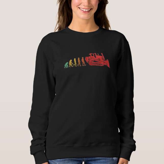 Sweatshirt Évolution de Bulldozer Véhicules de Construction R (Devant)