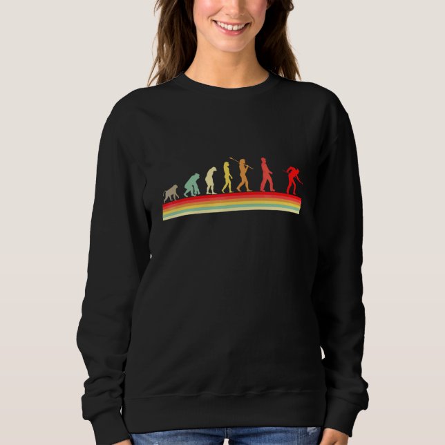 Sweatshirt Évolution de la bille de billard joueur de sport   (Devant)