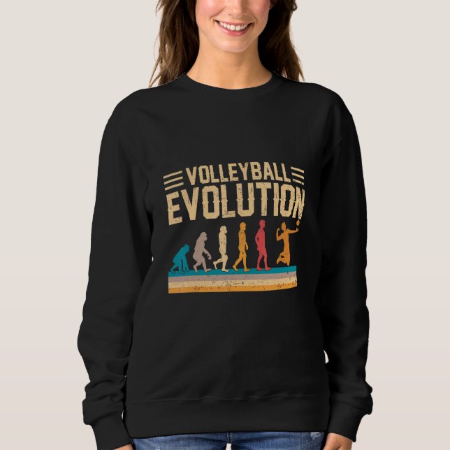 Sweatshirt Évolution de Volleyball Costume de Volleyball (Devant)