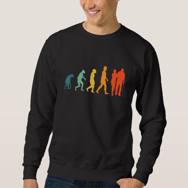 Sweatshirt Évolution des soins aux personnes âgées Rétro Soig (Devant)