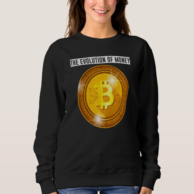Sweatshirt Évolution Développement De La Monnaie Crypto Devis (Devant)