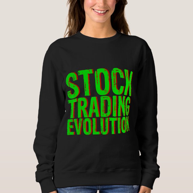 Sweatshirt Évolution du commerce stock (Devant)