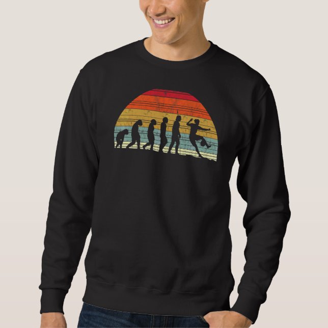 Sweatshirt Évolution Du Football Évolution De L'Homme Joueur  (Devant)