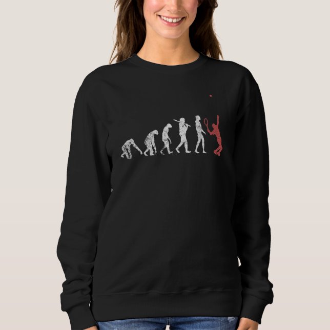 Sweatshirt Évolution du tennis rétro vintage (Devant)