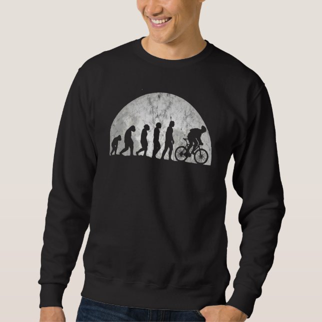 Sweatshirt Évolution Du Vélo Evolution De Man Road Bike Racin (Devant)