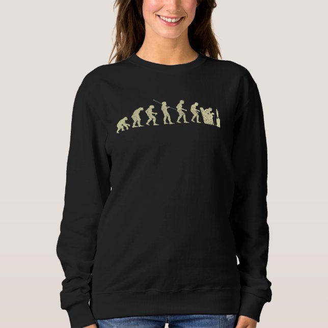 Sweatshirt Evolution Gamer Ordinateur Freak Geek Nerd Gaming  (Devant)