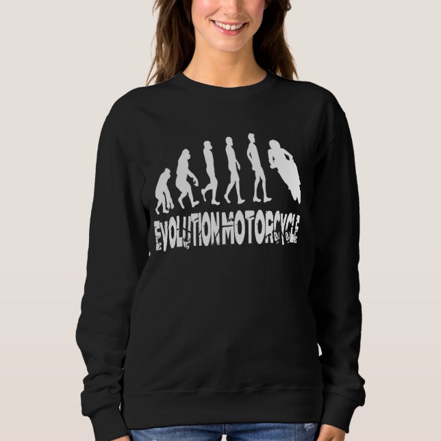 Sweatshirt Evolution Motorcycle Emocycle Emocycle Motorcycli (Devant)