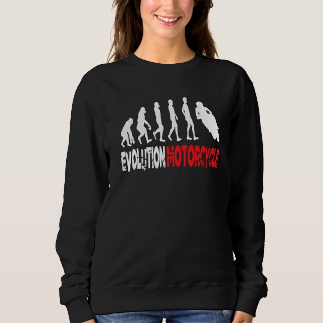 Sweatshirt Evolution Motorcycle Emocycle Emocycle Motorcycli (Devant)