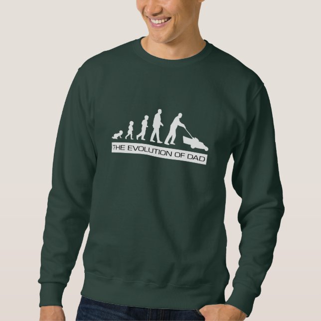 Sweatshirt Evolution of Dad - Un cadeau pour papa (Devant)