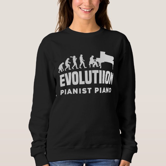 Sweatshirt Evolution Piano Musician Keyboard Orchestra  1 (Devant)