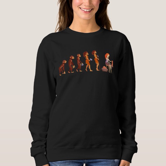 Sweatshirt Evolution Poterie Artisanat Argile Pot Potters Art (Devant)