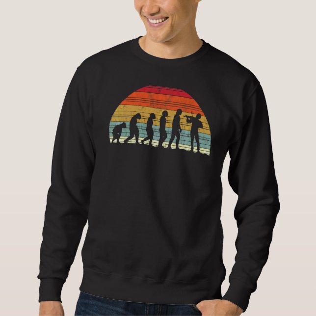 Sweatshirt Évolution Violoniste Évolution De L'Homme Orches D (Devant)