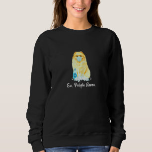 Sweatshirt Ew Gens Germs Pomeranian Chien Portant Un Masque V