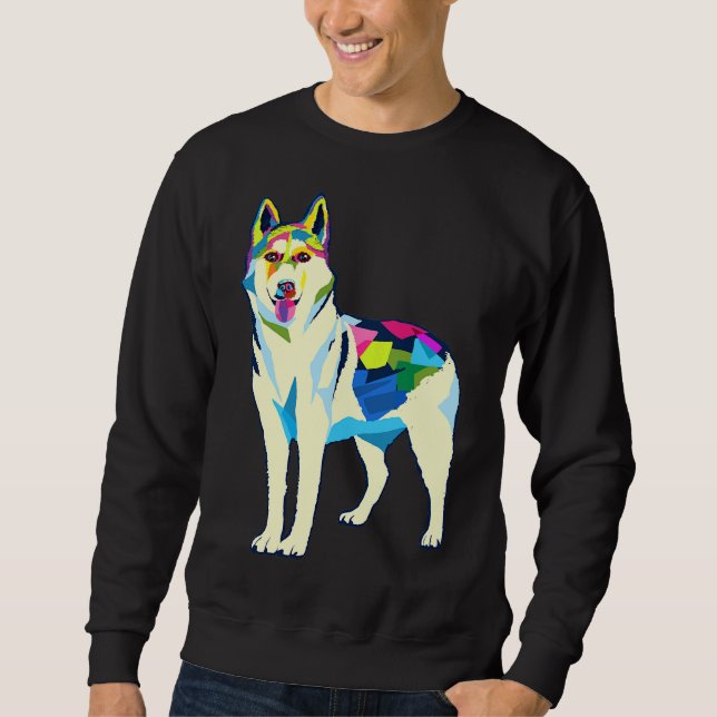Sweatshirt Ewesome Husky Siberian Husky Husky (Devant)